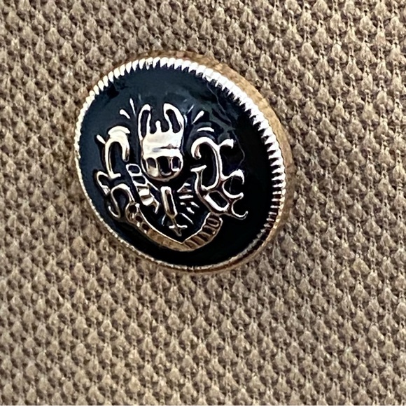 Jules & Leopold Stretch Double Breasted Tan Blazer Jacket Womens Sz S - Picture 6 of 10